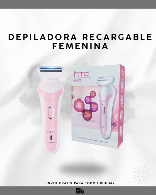 DEPILADORA RECARGABLE FEMENINA